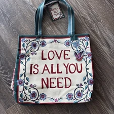 NWT Brighton Bella Tile Tote “Love Is All You Need”