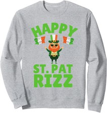 St Patrick's Day Irish Shamrock Happy St Patrick's Unisex Crewneck Sweatshirt