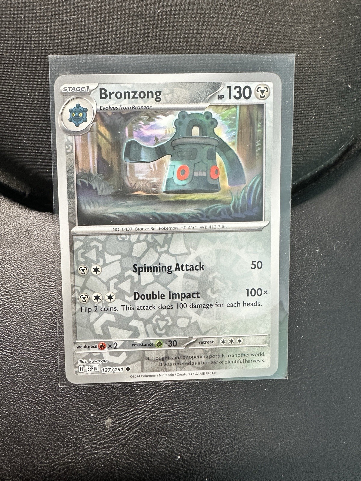 Bronzong 127/191 Common Surging Sparks Pokemon Reverse Holo Near Mint