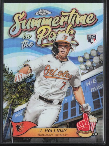 Jackson Holliday [Gold Refractor] #SITP-8 2024 Topps Chrome Summertime in the Park card