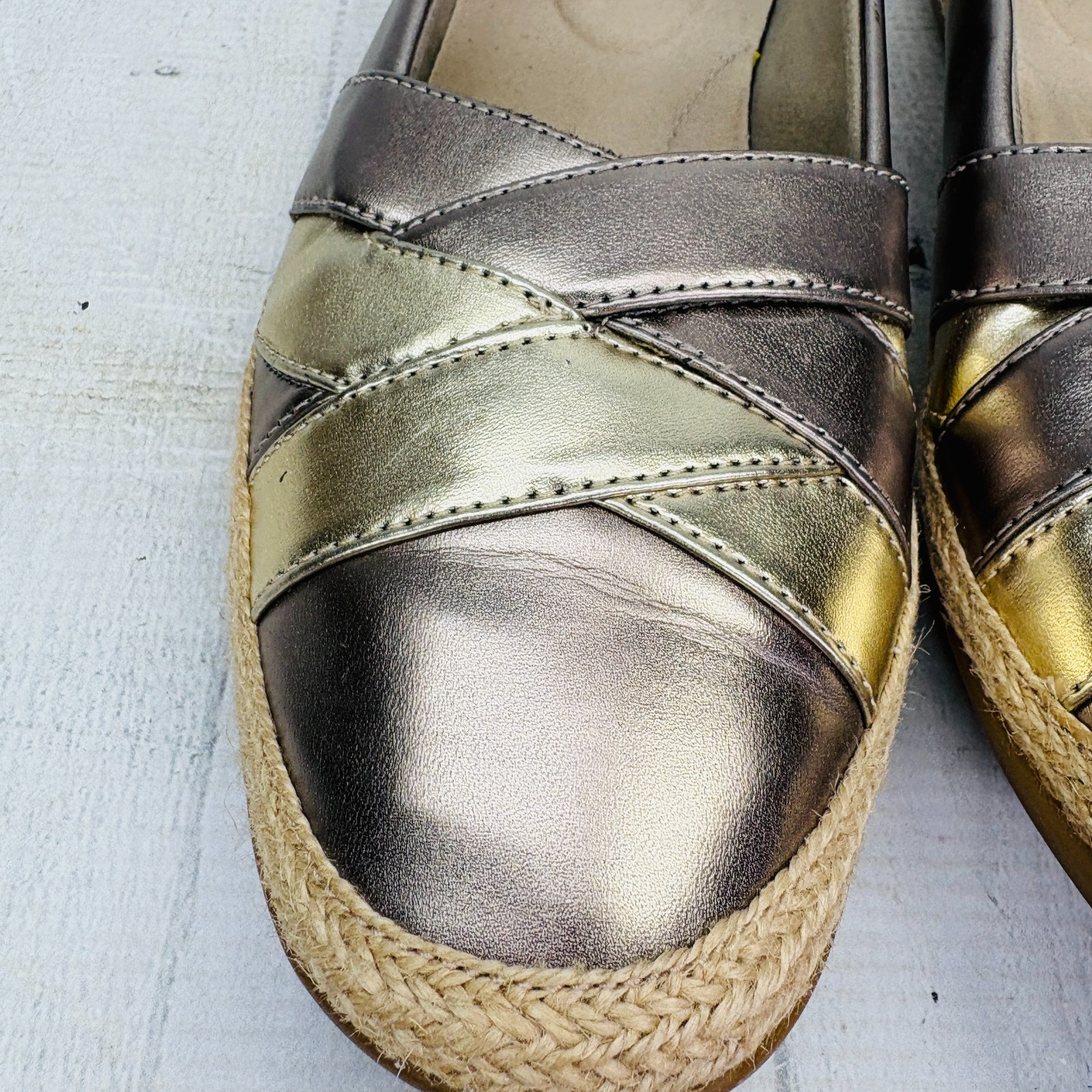 Clarks Danelly Shine Loafers Women’s 9.5 Metallic… - image 5