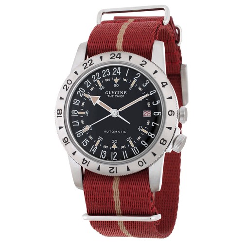 Glycine Airman Vintage The Chief Purist Automatic Black Dial Unisex Watch GL0474