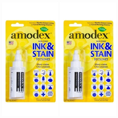 SALE! 2 PACK! Amodex Ink & Stain Remover 1oz Bottle