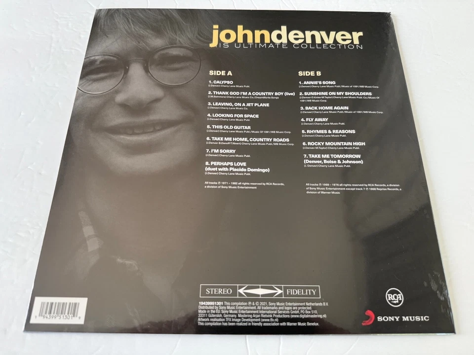 His Ultimate Collection [180-Gram Green Colored Vinyl] by John Denver (Record, 2 - Image 4 of 4
