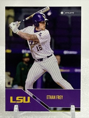 2025 Onit LSU Tigers - Color Parallel #P-13 Ethan Frey - Brewers RC 95th pick