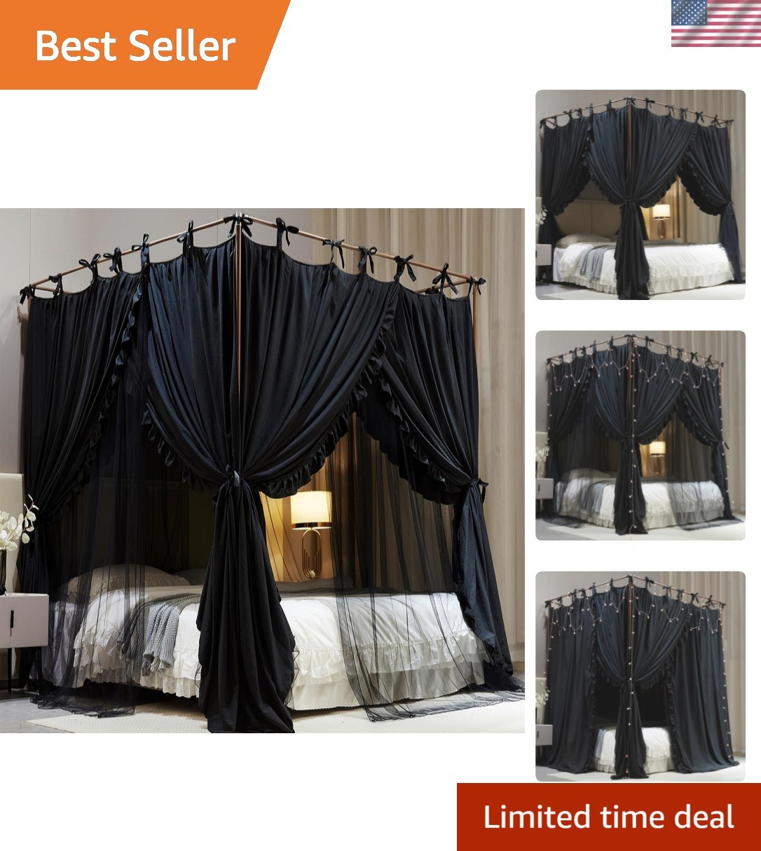 Double Layer Cozy Mosquito Net Mes...