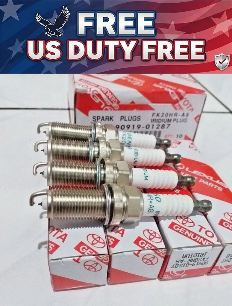 4x OEM Spark Plug Fit For Toyota 2.0L 2.7L Hilux Prado Tacoma 05-21 90919-01287
