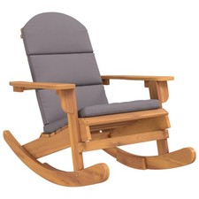 Adirondack Rocking Chair Porch Rocker with High Back Solid Wood Acacia vidaXL