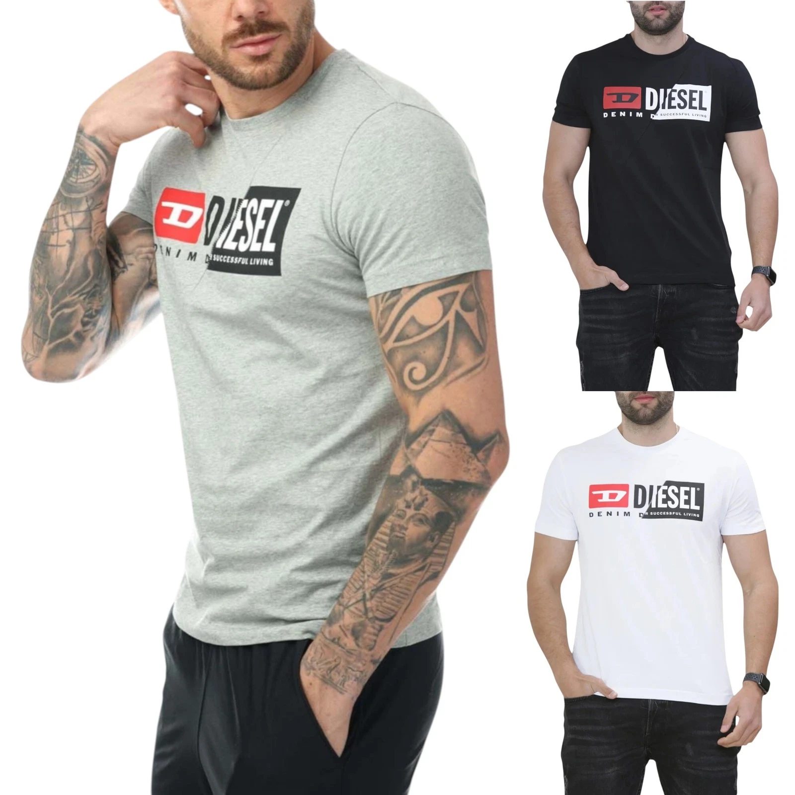 Diesel T-Diego-Cuty Logo Mens T Shirts Crew Neck Short Sleeve Slim Summer Tee
Opens in a new window 