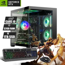 ARGB Gaming Desktop i7 Computer PC 32GB RAM 1TB SSD RTX5060 Win11 Wifi6