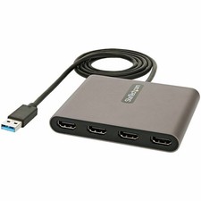 StarTech USB-A 3.0 to 4 HDMI Adapter USB32HD4
