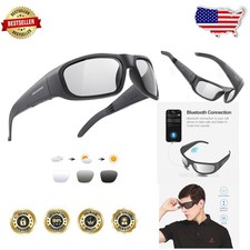 OhO Smart Glasses: Polarized Transitional Sunglasses, Bluetooth Speaker, Voic...