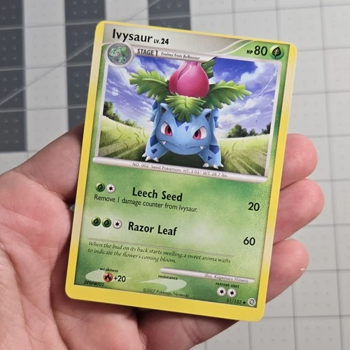 Ivysaur OC Miscut Error Great Encounters DP Pokemon Card 51/132