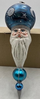 Morawski Handblown and Hand-Painted Glass Ornament 19959.  Santa Clause