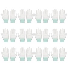 12 Pair Carbon Fiber Antistatic Gloves PVC Dot Enhancing Frictions Industrial
