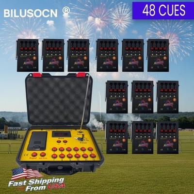 48 Cues Fireworks Firing System Wireless Remote Control Pyrotechnics Igniter