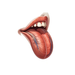 Tongue Mouth Human Anatomy Self Adhesive Vinyl Sticker