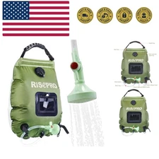 Solar Shower Bag, 5 gallons/20L Solar Heating  Camping Shower Bag Hot Water w...