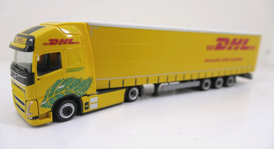 Herpa 1:87 - Volvo FH GL XL Electric Megatrailer ''DHL'' - 318952