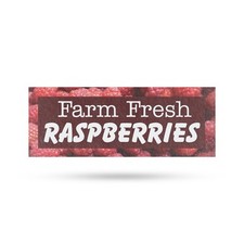 Calcomanía de vinilo de frambuesas fresca…