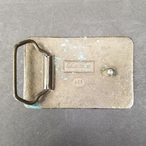 Vintage Northwest Brass Works USA American Heritage Bison Western Belt Buckle - Foto 3 di 6