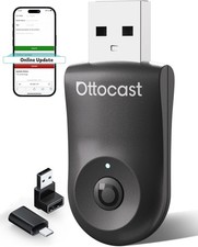 OTTOCAST Mini 2026- Wireless CarPlay  Android Auto 2-in-1 Adapter, Plug  Play,