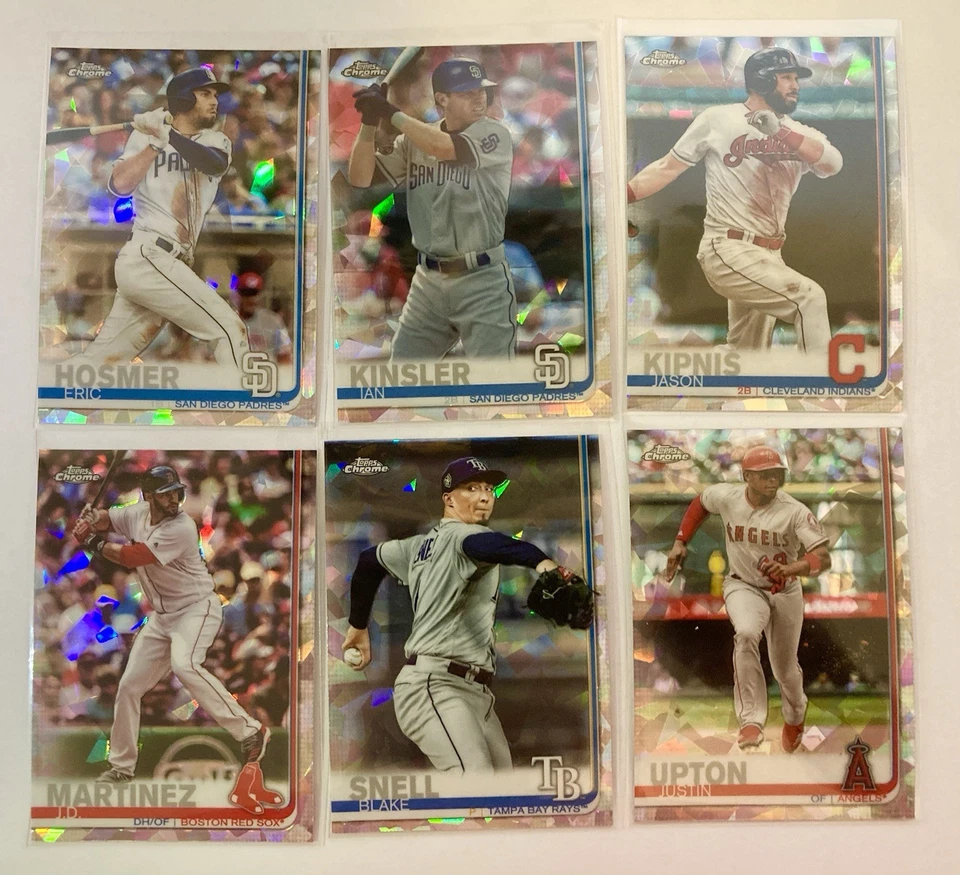 40 张卡 - 2019 年 Topps Chrome 蓝宝石批量罕见 JD MARTINEZ UPTON SNELL HOSMER — 第 3/3 张图片