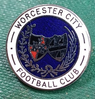 RARE England Worcester City FC Football Club Enamel Pin Badge