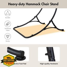 ANOW Heavy Duty Hammock Chair Stand Only, Max 400 Lbs Black