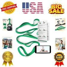 Stretching Strap Yoga Strap for Physical Therapy, 10 Loops Yoga Straps for St...