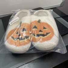 Halloween Pumpkin Cartoon Slippers Warm Winter Slipper Men And Women