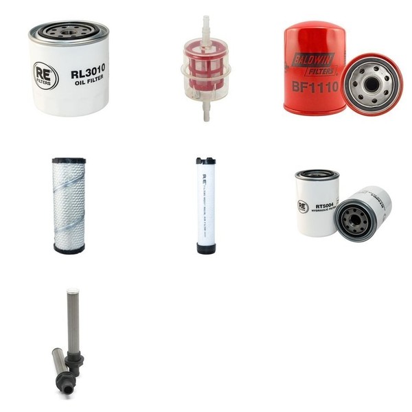 Filter Service KIT Passt Terex Benford PS3500H Mit Kubota V2203 Motor-image