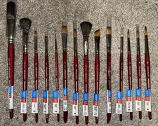 Princeton Velvetouch Watercolor Paint Brushes! Lot of (14) NEW!