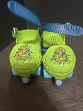 Playwheels Teenage Mutant Ninja Turtles Quad Roller Skates Adjustable Foot Size