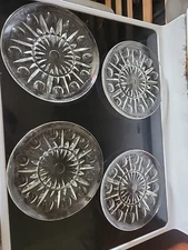 Princess House Crystal Regency Pattern Set Of 4 Vintage