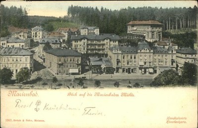 Mariánské Lázně Czech Republic Bohemia View of Mariánské Lázně Mill Bohem