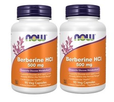 Berberine HCl 500 mg - 90 Veg Capsules  2 Pack 