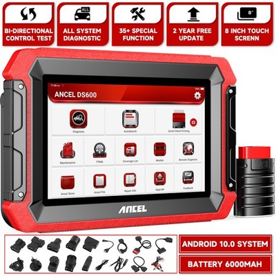 ANCEL DS600 Car Diagnostic Scanner Bidirectional OBD2 Tool ECU Coding Key TPMS