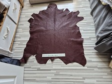 LARGE MAROON NIGERIAN BOOKBINDING LEATHER GOATSKIN  1.0 mm