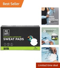 Ultra-Thin Disposable Underarm Sweat Pads - 7 Pairs Pack for All-Day Freshness