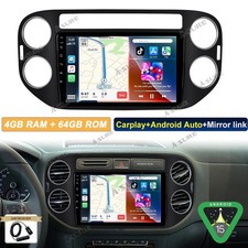 DAB+ 4+64G Android 15 Autoradio WiFi für VW Tiguan 5N Golf 5 Plus GPS Navigation