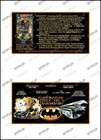 Data East Batman 1991 Cartes Instructions Flipper Custom Pinball