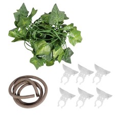  8 sztuk Sztuczny rattan Dekoracja siedliska dla zwierząt domowych Sztuczne wiszące rośliny Naścienne