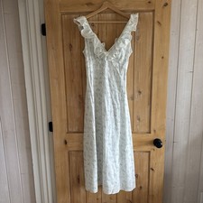 NWOT Doen Lucette Cotton Ruffle V Neck Short Sleeve Maxi Dress Cottage Grove