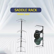 2 Sets Horse Tack Storage Rack Saddle Rack 4 Tier Wall Mounted 44lbs Heavy Duty