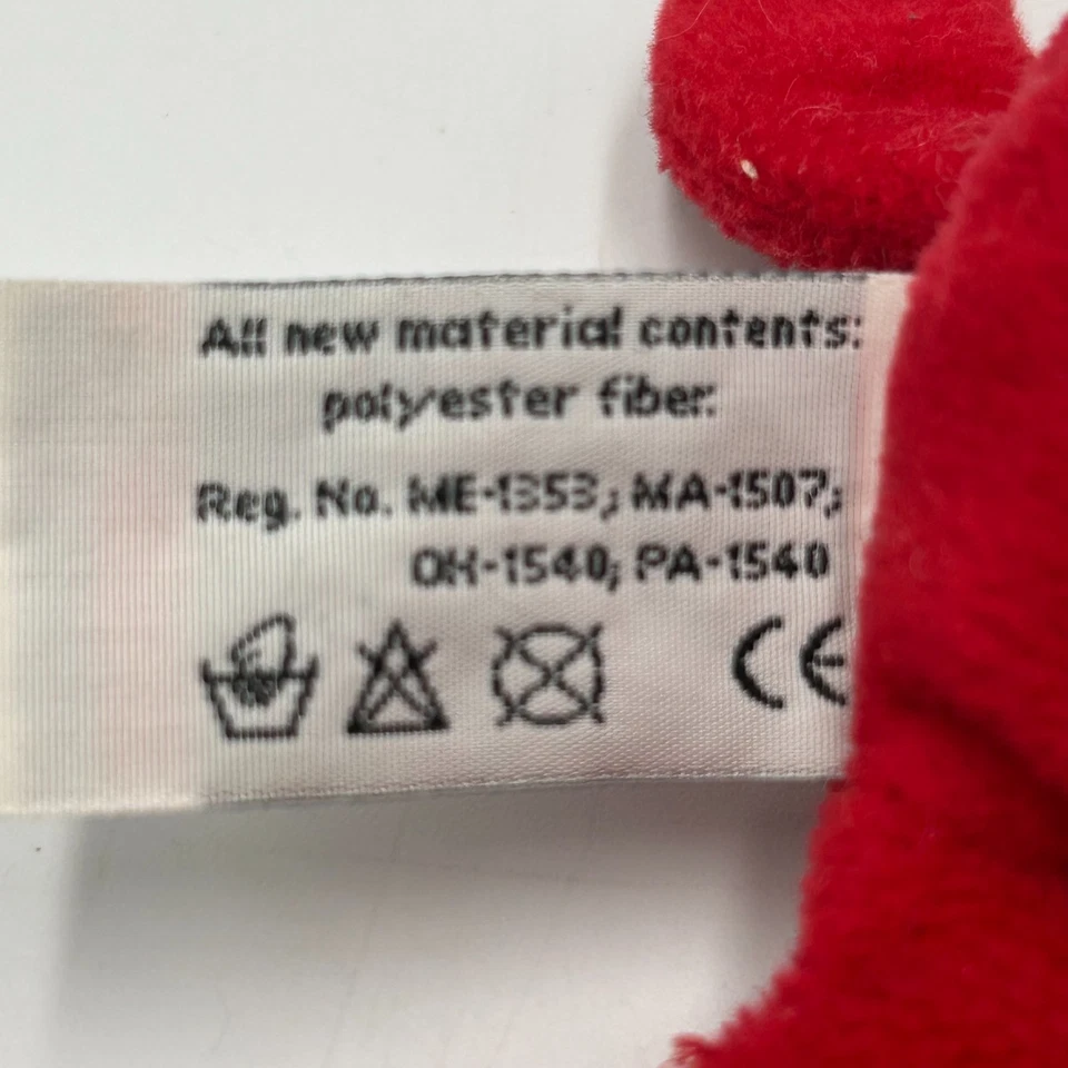 "Juguete de peluche de colección Clifford the Big Red Dog 1997 6"" Scholastic Side Kicks" Foto 4 de 4