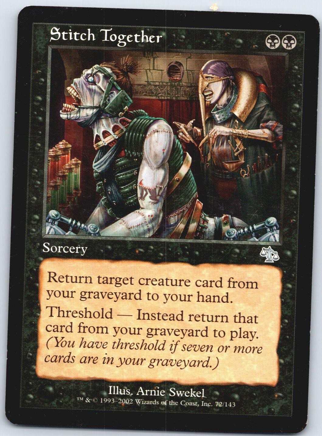Stitch Together Judgment JUD 72 LP MTG Card