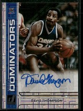 2020-21 Donruss #HD-DTH David Thompson Hall Dominator Signatures #/49