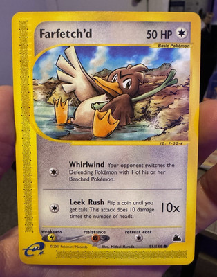 Pokemon TCG Farfetch'd 55/144 Skyridge Common Regular Unlimited Eng 2003