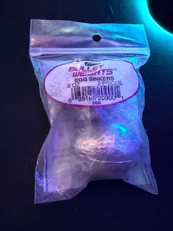 Bullet Weights Egg Sinkers ( 2 Pieces ) ( 8 OZ )